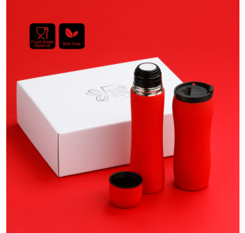 SET TERMICO: THERMAL MUG 450 ml & THERMOS 500 ml